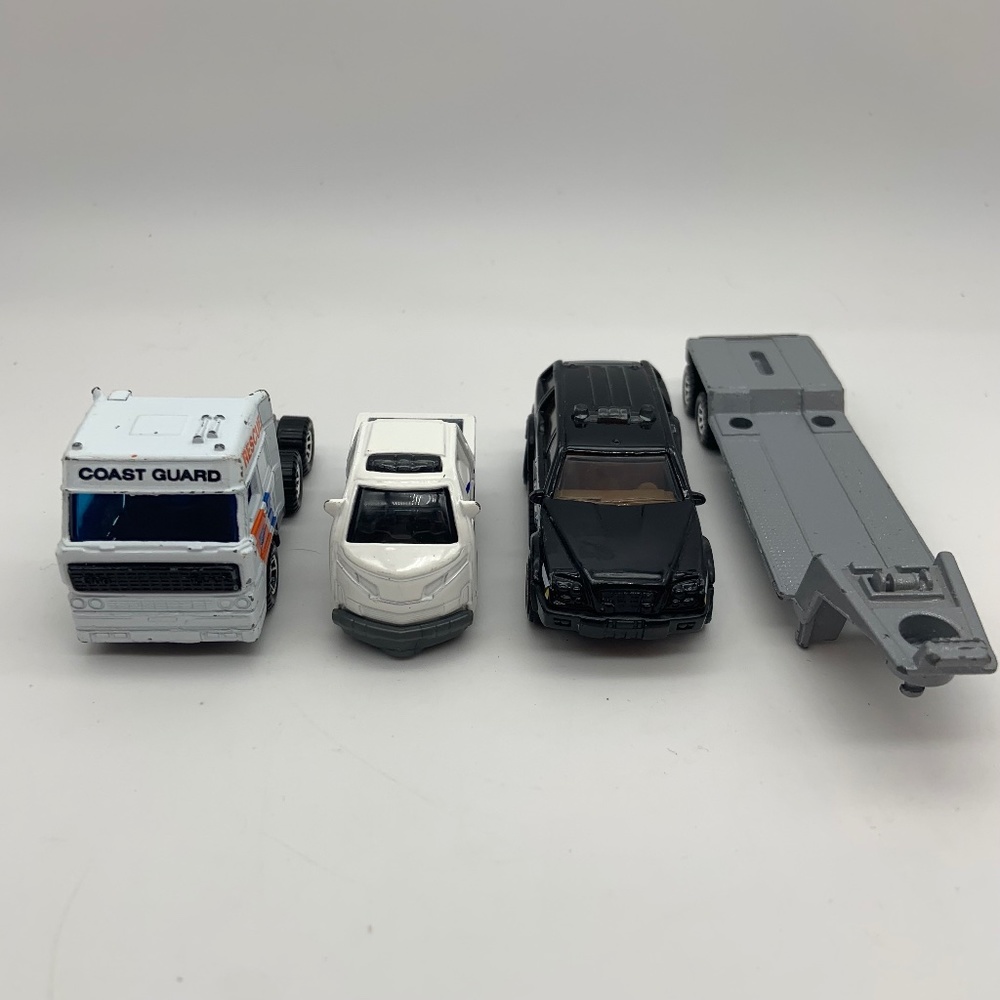 Matchbox NYPD Coast Gaurd Rescue & Trailer Model Toy Cars Set of 4